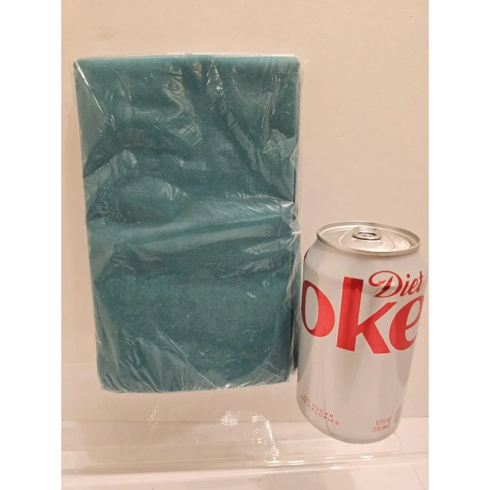 Vintage Martex Teal Green No-Iron‎ Percale Standard Pillowcases Set/2 USA NOS